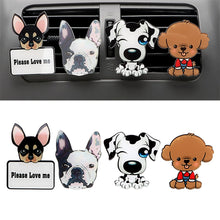 Load image into Gallery viewer, Car Outlet Perfume Cute Puppy Dog Automobiles Air Freshener Car Ornament Solid Fragrance Air Conditioner Outlet