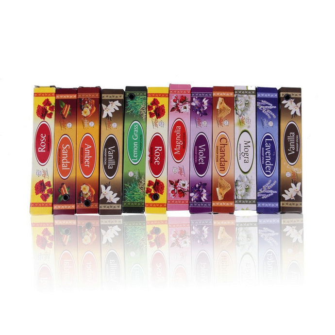 New Mix 10 Indian Incense Sticks Aromatherapy Aroma Perfume Fragrance Fresh Air bedroom Bathroom accessories
