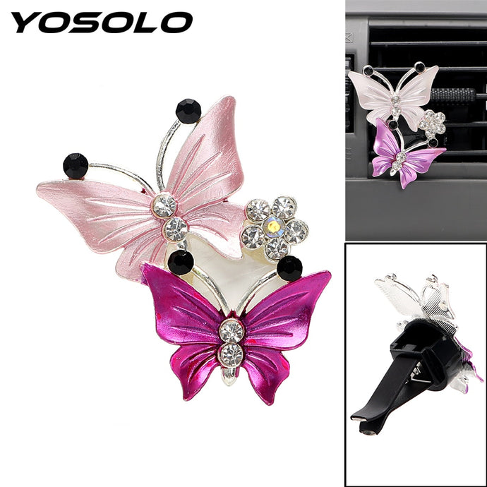 YOSOLO Butterfly Air Freshener Clip Car Perfume Decoration Air Conditioner Outlet  Car-styling Auto Accessories Fragrance