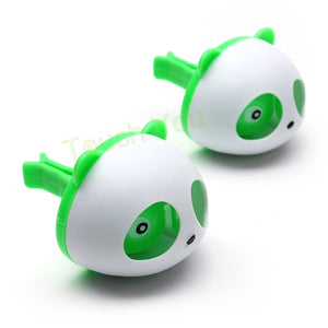 2pcs Car Outlet Perfume Air Conditioning Vent Air Freshener Car Styling Cute Panda Eyes Will Jump Perfumes