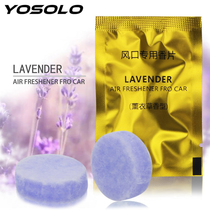 YOSOLO 2pcs/pack Car Air Freshener For Car Vent Clip Perfume Replacement Solid Perfume Interior Accessories