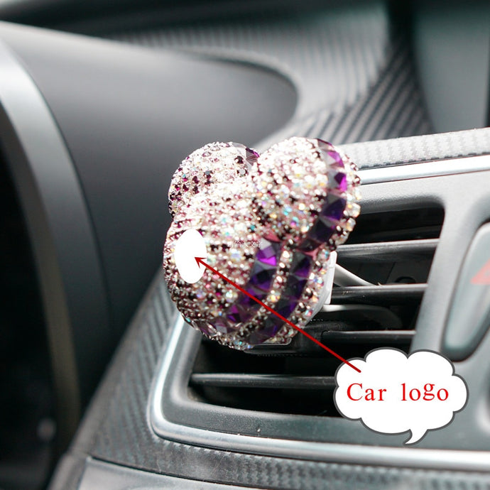 Car Air Freshener Crystal Auto outlet Perfume Car Air Conditioning Clip Smell Diffuser Ladies Auto Perfume Car Interior Decor