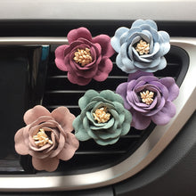 Load image into Gallery viewer, 1pcs Romantic Camellia Air Freshener with Clip Car Styling Perfume For Air Condition Vent Outlet, with