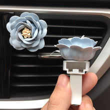 Load image into Gallery viewer, 1pcs Romantic Camellia Air Freshener with Clip Car Styling Perfume For Air Condition Vent Outlet, with