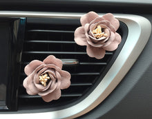 Load image into Gallery viewer, 1pcs Romantic Camellia Air Freshener with Clip Car Styling Perfume For Air Condition Vent Outlet, with