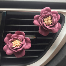 Load image into Gallery viewer, 1pcs Romantic Camellia Air Freshener with Clip Car Styling Perfume For Air Condition Vent Outlet, with