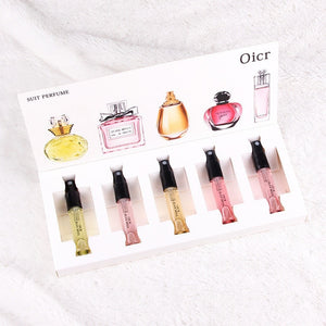 1Set 5PCS Fragrances Deodorant Women Atomizer Parfu Beautiful Package Perfu Lasting Fashion Lady Flower Fruit Fragrance With Box